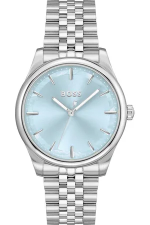 HUGO BOSS Quarzuhr GRACEFUL 1502777, Armbanduhr, Damenuhr, Edelstahlarmband, analog