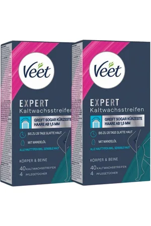 Veet Enthaarungswachs 2 x Expert je 40 Wachs-Streifen für Körper & Beine alle Hauttypen - Verkäufer: Tribellium
