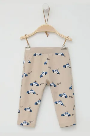 QS by s.Oliver Leggings Weiche Sweathose mit Muster-Print Gummizug - Verkäufer: