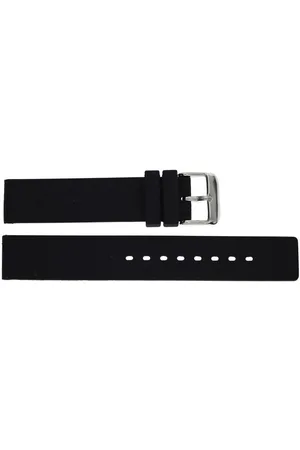 JuwelmaLux Uhrenarmband Silikon Uhrenband schwarz, glatt JL28-10-1072 - Verkäufer: Juwelier-Bacak