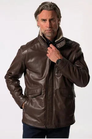 Boston Park Lederjacke Lederjacke Leder Teddykragen bis 80/82 - Verkäufer: Popken Fashion Group