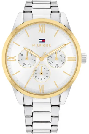 Tommy Hilfiger Multifunktionsuhr CAMILLE 1782744, Quarzuhr, Armbanduhr, Damenuhr, Edelstahlarmband,Datum