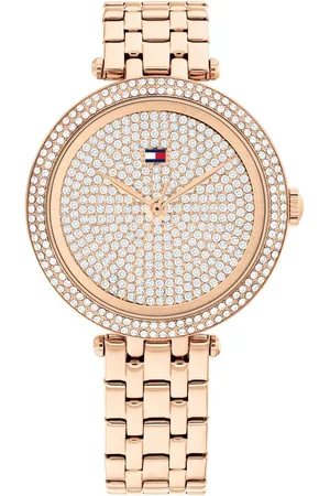 Tommy Hilfiger Quarzuhr NATALIE 1782761, Armbanduhr, Damenuhr, Edelstahlarmband, analog, Glaskristalle