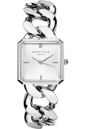 ROSEFIELD Quarzuhr Damenuhr STUDIO Octagon XS Kettenuhr Silber eckig SWSSS-O56 - Verkäufer: JUWELSTORE.de