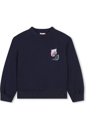 Billieblush Sweatshirt Sweater marine blau mit Pilmotiv Glitzer - Verkäufer: coolkids-store