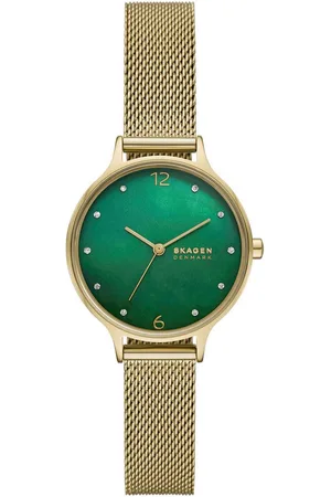 Skagen Quarzuhr ANITA LILLE SKW3145, Armbanduhr, Damenuhr, Edelstahlarmband, analog, Glassteine