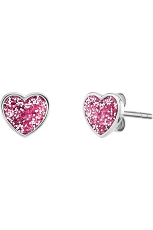 HERZENGEL Paar Ohrstecker Glitzerherz, HEE-GLITTERHEART-ST, Made in Germany