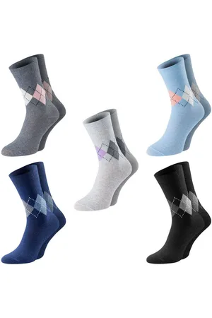 Chili Lifestyle Basicsocken BestCare LADY DIAMOND Rautenkaro Socken für Damen (Multipack, 5-Paar, 5 Farbdesings) Weichbund ohne Gummidruck - Verkäufer: ChiliLifestyle