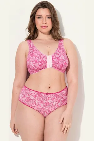 Ulla Popken Bustier Bustier Spitzendruck Vorderverschluss Mikrofaser - Verkäufer: Popken Fashion Group
