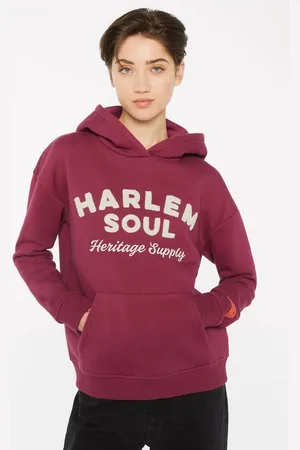 Harlem Soul Kapuzensweatshirt mit Baumwolle