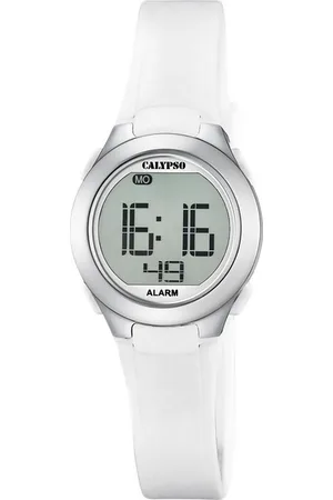 Calypso Quarzuhr Digital Crush Damenuhr K5677-1 Weiss Kunststoffband 27,5 mm - Verkäufer: Jäckle Uhrenhandel e.K.