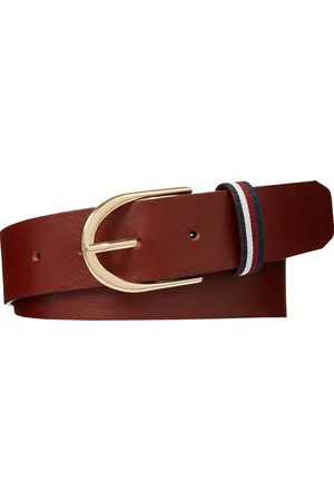 Tommy Hilfiger Ledergürtel TH CORP CASUAL 3.5 mit Logoprägung