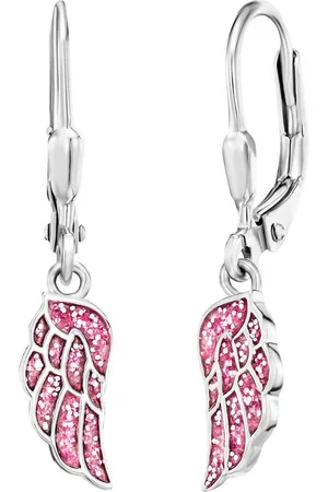 HERZENGEL Paar Ohrhänger Glitzerflügel, HEE-GLITTERWING-H, Made in Germany