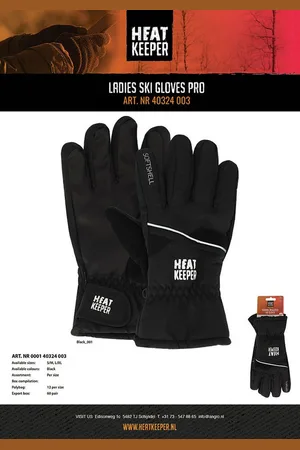 Heatkeeper Skihandschuhe LADIES SKI GLOVES PRO (TOG-Wert 6,3) mit kuscheligem, wärmendem Fleece-Innenfutter, perfekt für den Winter