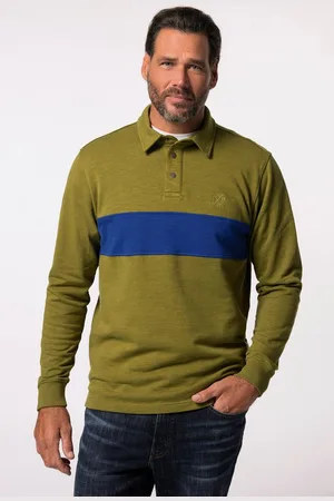 JP 1880 Sweatshirt Rugby-Sweater Brust-Streifen bis 8 XL - Verkäufer: Popken Fashion Group