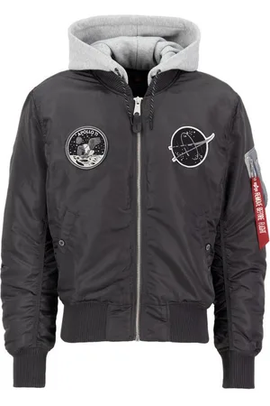 Alpha Industries Bomberjacke Men - Bomber Jackets MA-1 VF Hood Dark Side