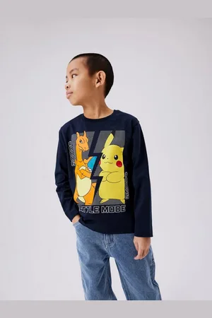 NAME IT Langarmshirt NKMAMAS POKEMON LS NREG TOP BOX NOOS SKY