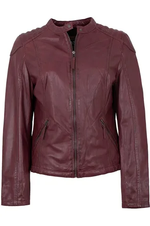 Jilani Lederjacke Laura - Damen Lederjacke Lammnappa ox-red - Verkäufer: Lederjacken24
