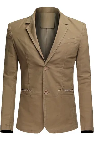 Allthemen Sakko Herren Baumwolle Jackett Sportlich Slim Fit Freizeit Blazer - Verkäufer:
