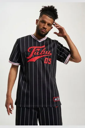 FUBU T-Shirt Herren FM231-005-2 Varsity Pinstriped Mesh Tee (1-tlg)