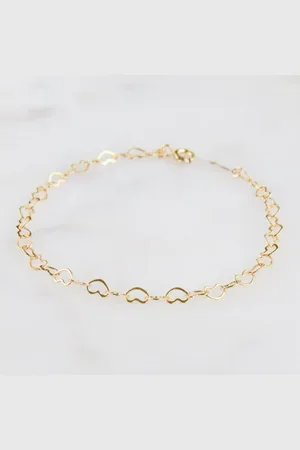 Golden Armband Gold Herz Armband, Alltags Kettenarmband, Herz Schmuck Freund Geschenk - Verkäufer: Touch GmbH