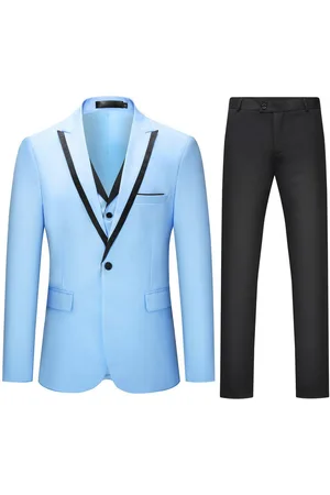 Allthemen Anzug (3 tlg) Herren Elegante Anzüge mit Spitzen Revers - Verkäufer: