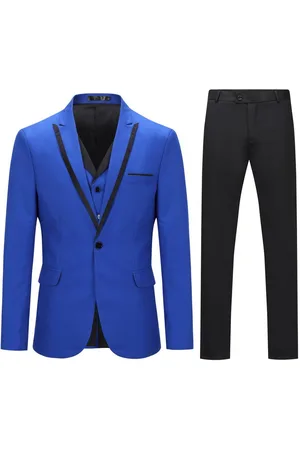 Allthemen Anzug (3 tlg) Herren Elegante Anzüge mit Spitzen Revers - Verkäufer: