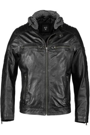 H.I.S Lederjacke (1-St) mit Kapuze - Verkäufer: GUTEMARKEN