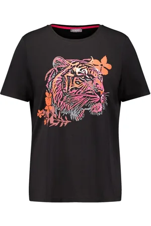 Samoon Kurzarmshirt T-Shirt mit Tigerkopf - Verkäufer: E-Gerry Weber Digital GmbH