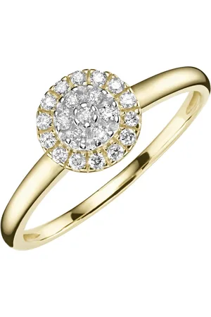 Luigi Merano Diamantring Blüte mit Brillanten, Gold 585