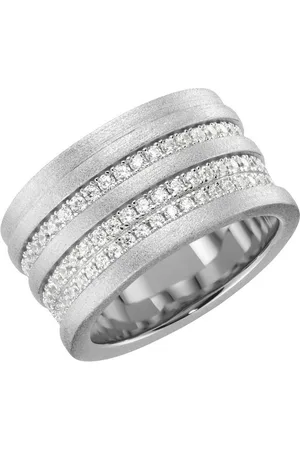 Giorgio Martello Silberring mit weißen Zirkonia, Silber 925