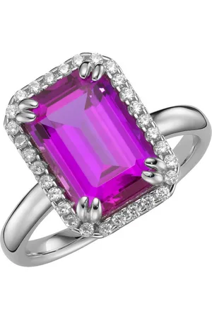 Giorgio Martello Silberring in blau, fuchsia oder , Zirkonia weiß, Silber 925