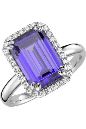 Giorgio Martello Silberring in blau, fuchsia oder , Zirkonia weiß, Silber 925