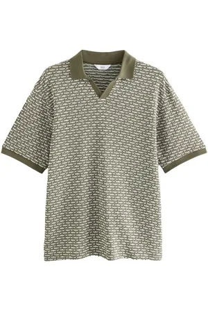 Next Poloshirt Strukturiertes Kurzarm-Poloshirt mit Kuba-Kragen (1-tlg) - Verkäufer: Germany GmbH
