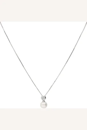 vivance collection Kette mit Anhänger lustrous pearl