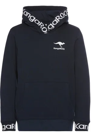 KangaROOS Kapuzensweatshirt Rückendruck und Logo-Schriftzüge an Bündchen
