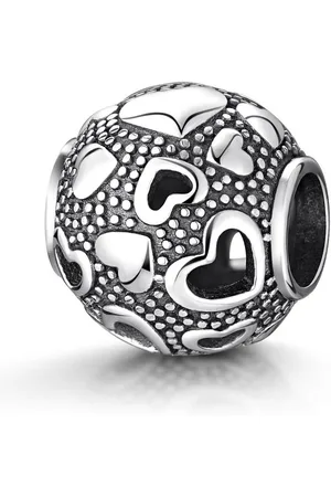 Materia Bead Silber Herzen Ausgestanzt Antik 276, 925 Sterling Silber, oxidiert - Verkäufer: Schmuck