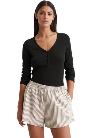 Marc O’ Polo Shorty Mix & Match Cotton-Woven (2 tlg) mit stilvollem Streifendesign