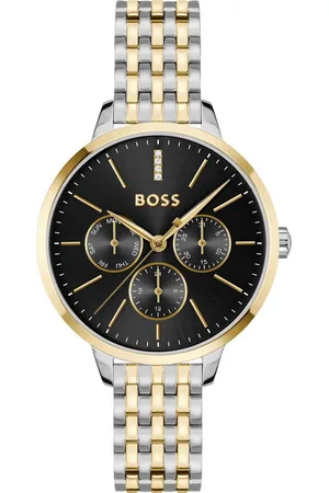 HUGO BOSS Multifunktionsuhr SYMPHONY 1502783, Quarzuhr, Armbanduhr, Damenuhr, Edelstahlarmband, analog