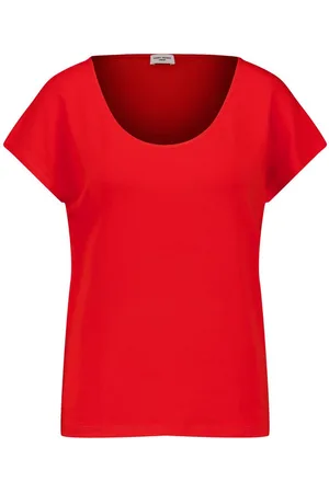 Gerry Weber Kurzarmshirt Figurumspielendes T-Shirt mit rundem Ausschnitt - Verkäufer: E- Digital GmbH