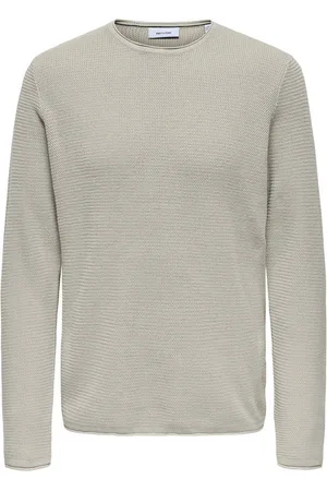 Only & Sons Strickpullover Pullover Langarm Rundhals Baumwolle Bequem ONSERIC REG 12 STRUC CREW KNIT NOOS - Verkäufer: ARIZONAS