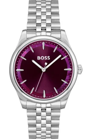 HUGO BOSS Quarzuhr GRACEFUL 1502778, Armbanduhr, Damenuhr, Edelstahlarmband, analog