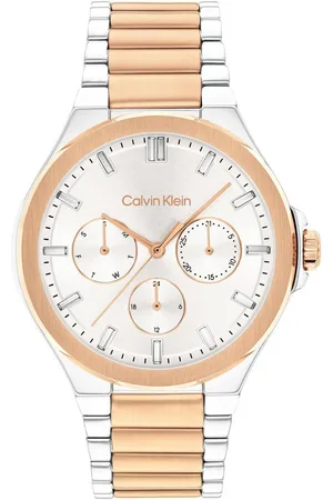 Calvin Klein Multifunktionsuhr VIBRANCY 25100052, Armbanduhr, Quarzuhr, Damenuhr, Tag, Wochentag, Edelstahlarmband