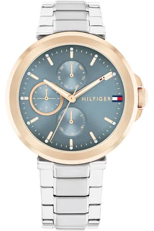 Tommy Hilfiger Multifunktionsuhr LORI 1782754, Quarzuhr, Armbanduhr, Damenuhr, Edelstahlarmband, Edelstahlarmband