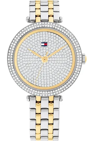 Tommy Hilfiger Quarzuhr NATALIE 1782760, Armbanduhr, Damenuhr, Edelstahlarmband, analog, Glaskristalle