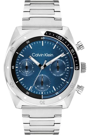 Calvin Klein Multifunktionsuhr CK FLEX 25200464, Armbanduhr, Quarzuhr, Herrenuhr, Tag, Wochentag, Edelstahlarmband