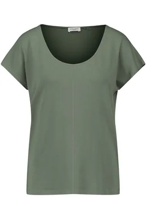 Gerry Weber Kurzarmshirt Figurumspielendes T-Shirt mit rundem Ausschnitt - Verkäufer: E- Digital GmbH