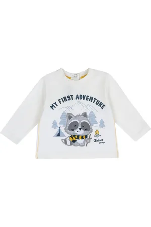 chicco Langarmshirt Langarmshirt (1-tlg) Kinder Langarmshirt „My First Adventure“ – Süßes Waschbär-Design - Verkäufer: Kiki Kindermode Sweet Kids