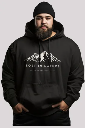 F4NT4STIC Kapuzenpullover Berge Natur Winter PLUSSIZE Premium Qualität