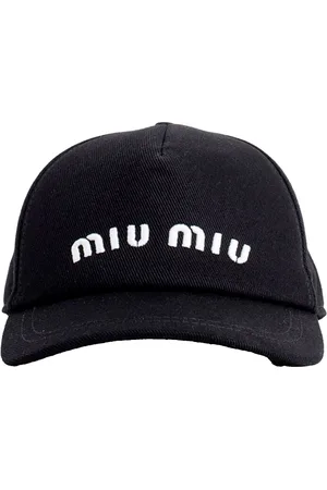 Miu Miu Baseball Cap Basebalkappe Kappe Mütze Logo Cap Logostickerei auf der Vorderseite - Hergestellt in Italien - Verkäufer: eldigo